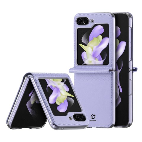 Etui Dux Ducis Bril skórzane na Samsung Galaxy Z Flip 5 5G - fioletowe Etui Dux Ducis Bril skórzane na Samsung Galaxy Z Flip 5 5G - fioletowe