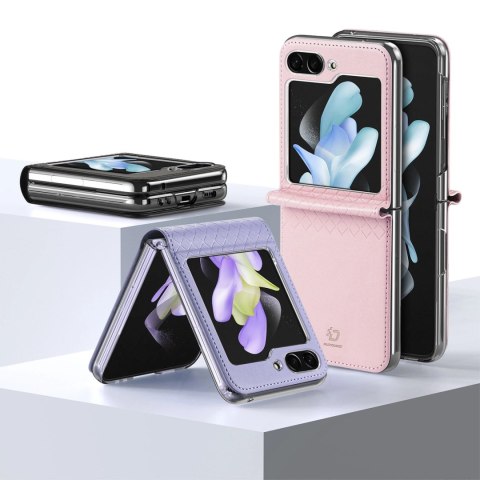 Etui Dux Ducis Bril skórzane na Samsung Galaxy Z Flip 5 5G - fioletowe Etui Dux Ducis Bril skórzane na Samsung Galaxy Z Flip 5 5G - fioletowe