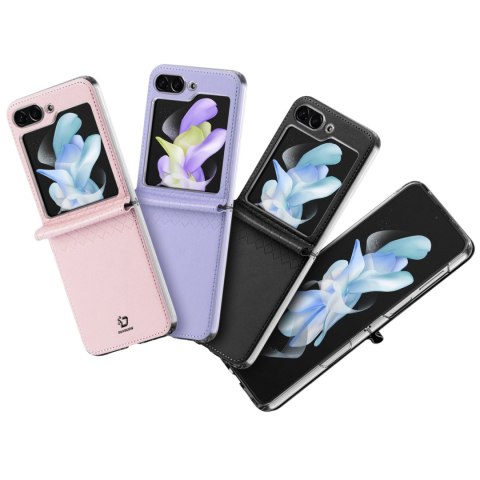 Etui Dux Ducis Bril skórzane na Samsung Galaxy Z Flip 5 5G - fioletowe Etui Dux Ducis Bril skórzane na Samsung Galaxy Z Flip 5 5G - fioletowe