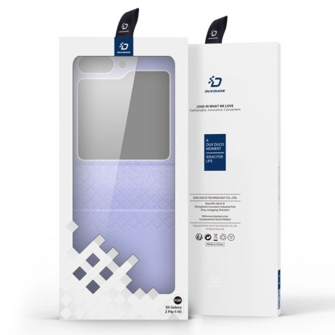 Etui Dux Ducis Bril skórzane na Samsung Galaxy Z Flip 5 5G - fioletowe Etui Dux Ducis Bril skórzane na Samsung Galaxy Z Flip 5 5G - fioletowe