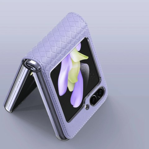 Etui Dux Ducis Bril skórzane na Samsung Galaxy Z Flip 5 5G - fioletowe Etui Dux Ducis Bril skórzane na Samsung Galaxy Z Flip 5 5G - fioletowe