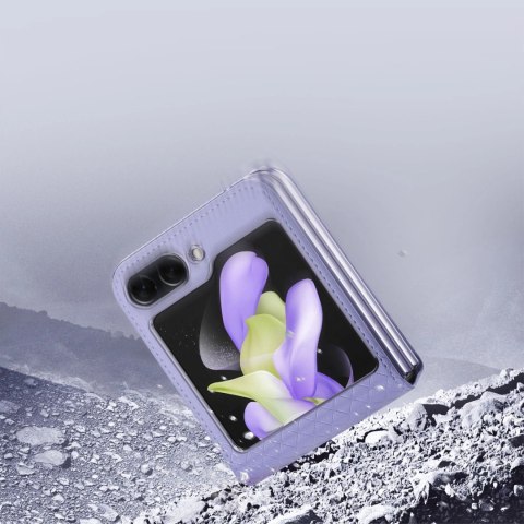 Etui Dux Ducis Bril skórzane na Samsung Galaxy Z Flip 5 5G - fioletowe Etui Dux Ducis Bril skórzane na Samsung Galaxy Z Flip 5 5G - fioletowe