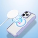 Etui Dux Ducis Skin X Pro na iPhone 15 Pro Max z MagSafe i klapką - fioletowe