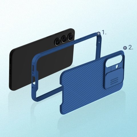 Nillkin CamShield Pro Case etui do Samsung Galaxy A54 5G pokrowiec z osłoną na aparat czarne Nillkin CamShield Pro Case etui do Samsung Galaxy A54 5G pokrowiec z osłoną na aparat czarne