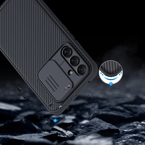 Nillkin CamShield Pro Case etui do Samsung Galaxy A54 5G pokrowiec z osłoną na aparat czarne Nillkin CamShield Pro Case etui do Samsung Galaxy A54 5G pokrowiec z osłoną na aparat czarne