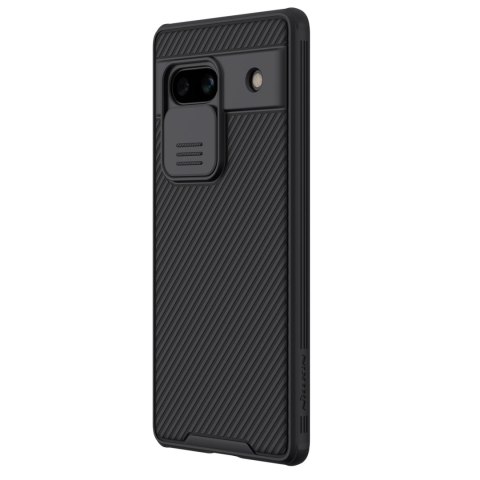 Pancerne etui Google Pixel 7a z osłoną na aparat Nillkin CamShield Pro Case - czarne Pancerne etui Google Pixel 7a z osłoną na aparat Nillkin CamShield Pro Case - czarne