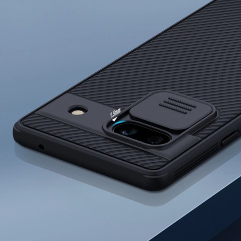 Pancerne etui Google Pixel 7a z osłoną na aparat Nillkin CamShield Pro Case - czarne Pancerne etui Google Pixel 7a z osłoną na aparat Nillkin CamShield Pro Case - czarne