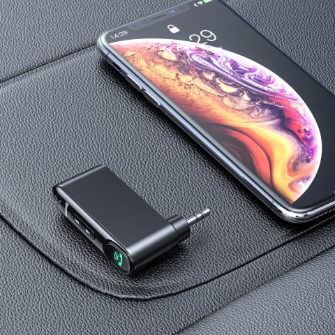 Transmiter Bluetooth AUX Baseus BSBA-02 (Overseas Edition) - czarny Transmiter Bluetooth AUX Baseus BSBA-02 (Overseas Edition) - czarny