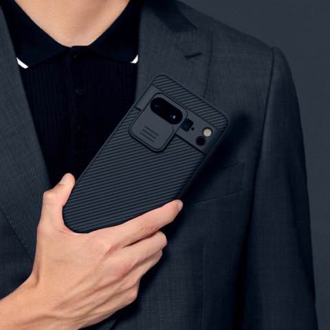 Etui z osłoną na aparat Nillkin CamShield Pro Case do Google Pixel 8 Pro - niebieskie Etui z osłoną na aparat Nillkin CamShield Pro Case do Google Pixel 8 Pro - niebieskie