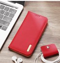 Etui z portfelem Dux Ducis Hivo z blokadą RFID do iPhone 15 Plus - brązowe