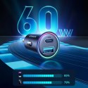 Mini ładowarka Joyroom JR-CCN04 60W USB-A USB-C - czarna