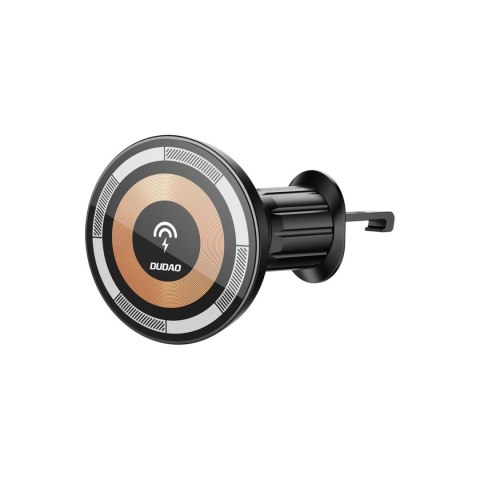 Uchwyt magnetyczny z ładowarką indukcyjną MagSafe na kratkę wentylacyjną 15W Dudao F12MAX - czarna Uchwyt magnetyczny z ładowarką indukcyjną MagSafe na kratkę wentylacyjną 15W Dudao F12MAX - czarna