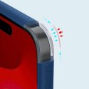 Wzmocnione etui do iPhone 15 Pro Max Nillkin Super Frosted Shield Pro - niebieskie