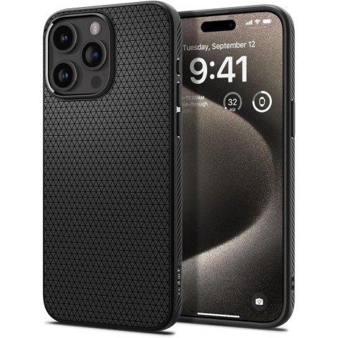 Etui Spigen Liquid Air na iPhone 15 Pro Max - czarny mat Etui Spigen Liquid Air na iPhone 15 Pro Max - czarny mat