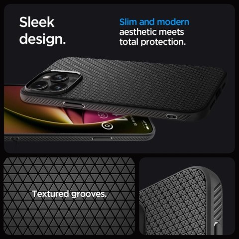 Etui Spigen Liquid Air na iPhone 15 Pro Max - czarny mat Etui Spigen Liquid Air na iPhone 15 Pro Max - czarny mat