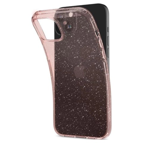 Etui Spigen Liquid Crystal Glitter na iPhone 15 Plus - różowo-przezroczyste Etui Spigen Liquid Crystal Glitter na iPhone 15 Plus - różowo-przezroczyste