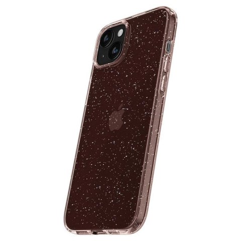 Etui Spigen Liquid Crystal Glitter na iPhone 15 Plus - różowo-przezroczyste Etui Spigen Liquid Crystal Glitter na iPhone 15 Plus - różowo-przezroczyste