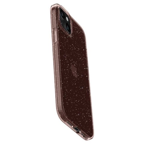 Etui Spigen Liquid Crystal Glitter na iPhone 15 Plus - różowo-przezroczyste Etui Spigen Liquid Crystal Glitter na iPhone 15 Plus - różowo-przezroczyste