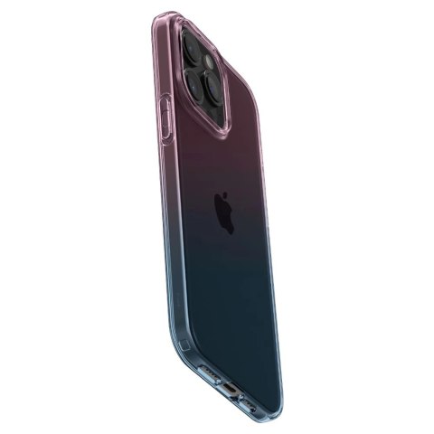 Etui Spigen Liquid Crystal na iPhone 15 Pro - różowo-niebieskie Etui Spigen Liquid Crystal na iPhone 15 Pro - różowo-niebieskie