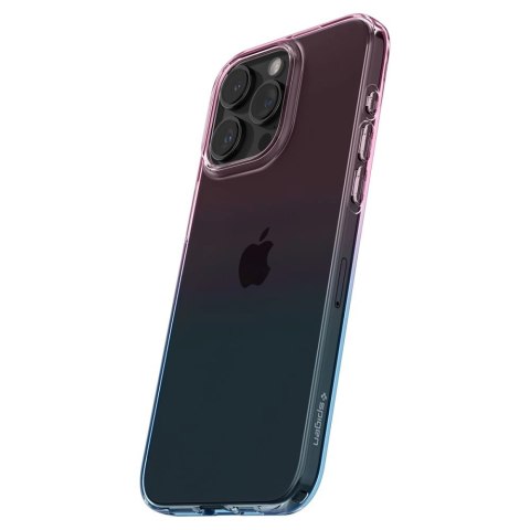 Etui Spigen Liquid Crystal na iPhone 15 Pro - różowo-niebieskie Etui Spigen Liquid Crystal na iPhone 15 Pro - różowo-niebieskie