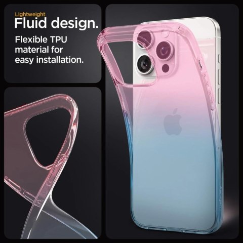 Etui Spigen Liquid Crystal na iPhone 15 Pro - różowo-niebieskie Etui Spigen Liquid Crystal na iPhone 15 Pro - różowo-niebieskie
