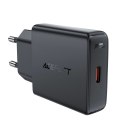 Ładowarka sieciowa Acefast A65 PD 20W GaN USB-C ultra slim - czarna