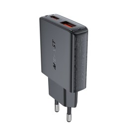 Ładowarka sieciowa Acefast A69 PD 30W GaN USB-A USB-C ultra slim- czarna