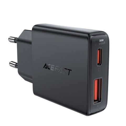 Ładowarka sieciowa Acefast A69 PD 30W GaN USB-A USB-C ultra slim- czarna Ładowarka sieciowa Acefast A69 PD 30W GaN USB-A USB-C ultra slim- czarna