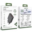 Ładowarka sieciowa Acefast A69 PD 30W GaN USB-A USB-C ultra slim- czarna