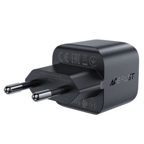 Ładowarka sieciowa Acefast A77 Mini PD 30W GaN USB-C - czarna Ładowarka sieciowa Acefast A77 Mini PD 30W GaN USB-C - czarna