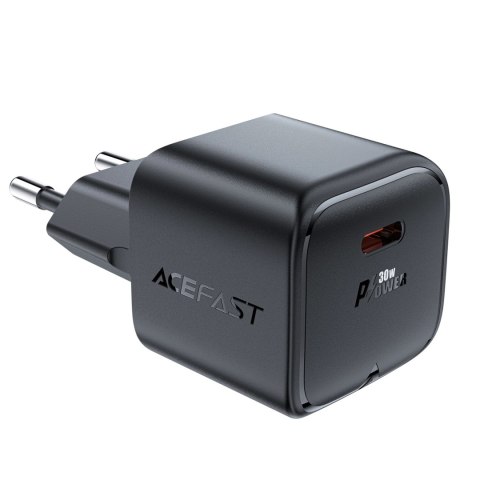 Ładowarka sieciowa Acefast A77 Mini PD 30W GaN USB-C - czarna Ładowarka sieciowa Acefast A77 Mini PD 30W GaN USB-C - czarna