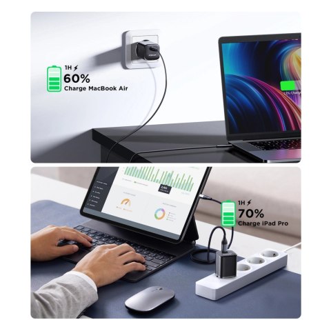 Ładowarka sieciowa Joyroom JR-TCF07EU Speed Series 30W USB-C PD/QC/AFC/FCP - czarna Ładowarka sieciowa Joyroom JR-TCF07EU Speed Series 30W USB-C PD/QC/AFC/FCP - czarna