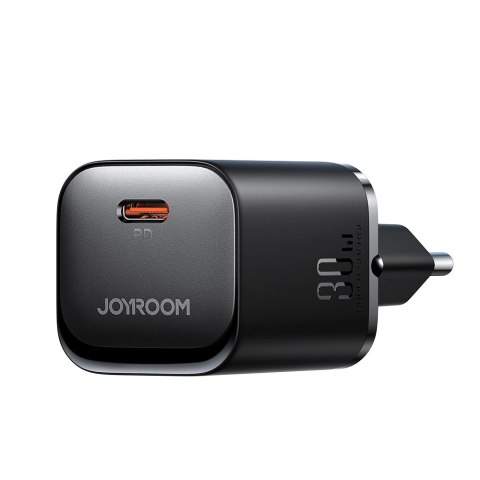 Ładowarka sieciowa Joyroom JR-TCF07EU Speed Series 30W USB-C PD/QC/AFC/FCP - czarna Ładowarka sieciowa Joyroom JR-TCF07EU Speed Series 30W USB-C PD/QC/AFC/FCP - czarna