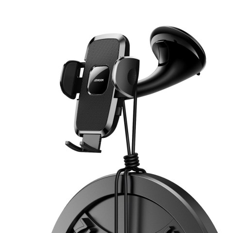 Uchwyt mechaniczny samochodowy Joyroom JR-ZS259 uniwersalny do telefonu na kokpit / szybę - czarny Uchwyt mechaniczny samochodowy Joyroom JR-ZS259 uniwersalny do telefonu na kokpit / szybę - czarny