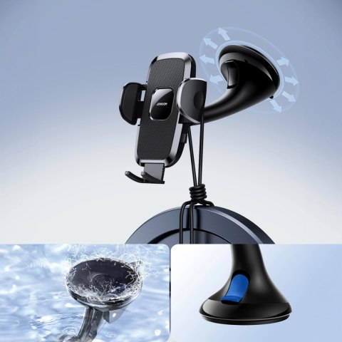 Uchwyt mechaniczny samochodowy Joyroom JR-ZS259 uniwersalny do telefonu na kokpit / szybę - czarny Uchwyt mechaniczny samochodowy Joyroom JR-ZS259 uniwersalny do telefonu na kokpit / szybę - czarny