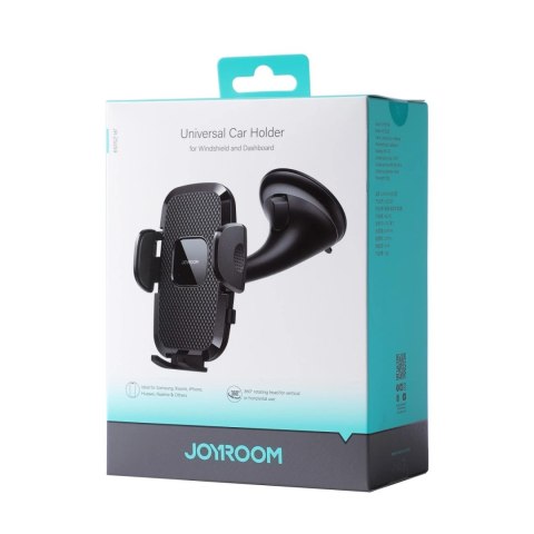 Uchwyt mechaniczny samochodowy Joyroom JR-ZS259 uniwersalny do telefonu na kokpit / szybę - czarny Uchwyt mechaniczny samochodowy Joyroom JR-ZS259 uniwersalny do telefonu na kokpit / szybę - czarny