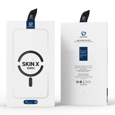 Etui Dux Ducis Skin X Pro na Samsung Galaxy S24 z MagSafe i klapką - czarne Etui Dux Ducis Skin X Pro na Samsung Galaxy S24 z MagSafe i klapką - czarne