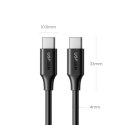 Kabel Ugreen US562 USB-C - USB-C PD QC 100W 5A 480Mb/s 1,5m - czarny