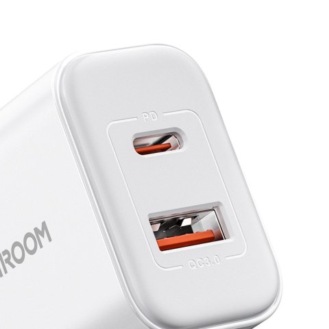 Ładowarka EU Joyroom JR-TCF05 20W USB-A USB-C + kabel USB-C - biała Ładowarka EU Joyroom JR-TCF05 20W USB-A USB-C + kabel USB-C - biała