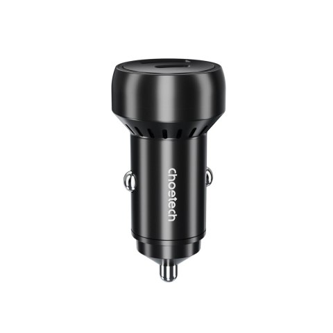 Ładowarka samochodowa Choetech TC0014 USB-C USB-A PD 60W z podświetleniem LED - czarna Ładowarka samochodowa Choetech TC0014 USB-C USB-A PD 60W z podświetleniem LED - czarna