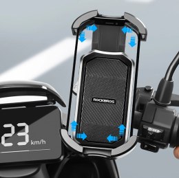 Uchwyt na telefon Rockbros 25210032005 do motocyklu na lusterko - czarny