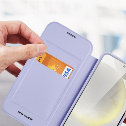 Etui Dux Ducis Skin X Pro na Samsung Galaxy S24 z MagSafe, klapką i podstawką - fioletowe Etui Dux Ducis Skin X Pro na Samsung Galaxy S24 z MagSafe, klapką i podstawką - fioletowe