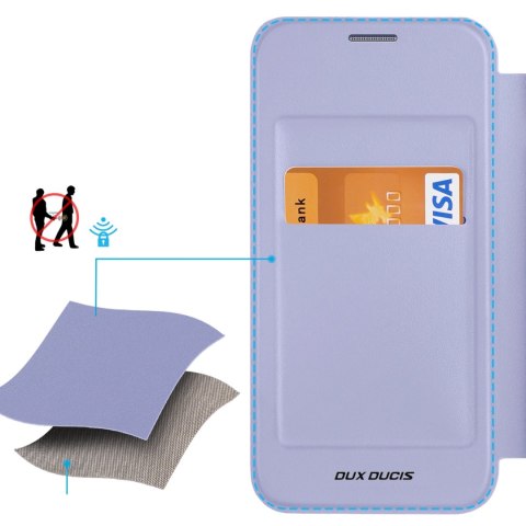 Etui Dux Ducis Skin X Pro na Samsung Galaxy S24 z MagSafe, klapką i podstawką - fioletowe Etui Dux Ducis Skin X Pro na Samsung Galaxy S24 z MagSafe, klapką i podstawką - fioletowe