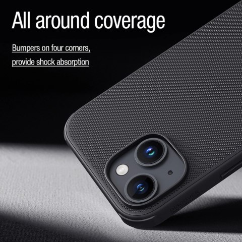 Etui Nillkin Super Frosted Shield Pro Magnetic Case na iPhone 15 - czarne Etui Nillkin Super Frosted Shield Pro Magnetic Case na iPhone 15 - czarne