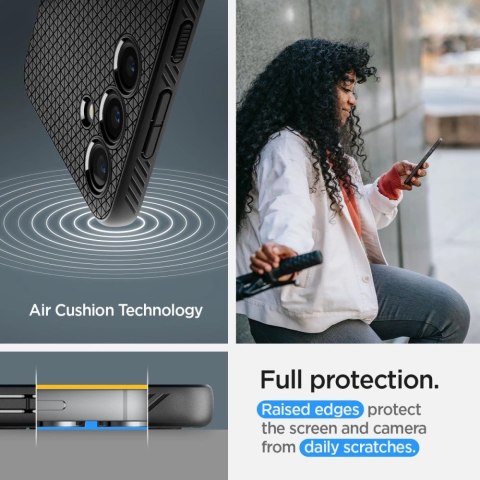 Etui Spigen Liquid Air na Samsung Galaxy S24+ - czarny mat Etui Spigen Liquid Air na Samsung Galaxy S24+ - czarny mat