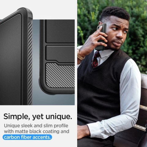 Etui Spigen Rugged Armor na Samsung Galaxy S24+ - czarny mat Etui Spigen Rugged Armor na Samsung Galaxy S24+ - czarny mat