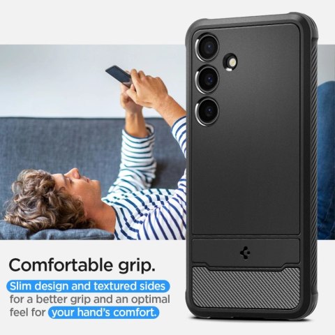 Etui Spigen Rugged Armor na Samsung Galaxy S24+ - czarny mat Etui Spigen Rugged Armor na Samsung Galaxy S24+ - czarny mat