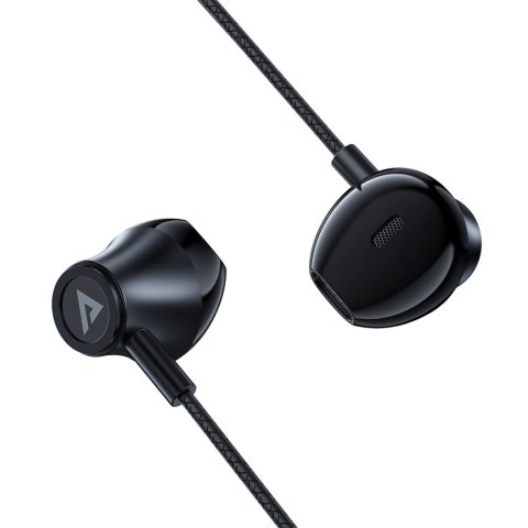 Słuchawki douszne Acefast L2 ze złączem USB-C, mikrofonem i pilotem 1,2 m - czarne Słuchawki douszne Acefast L2 ze złączem USB-C, mikrofonem i pilotem 1,2 m - czarne