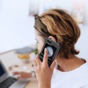 Etui Dux Ducis Bril skórzane na Samsung Galaxy Z Flip 6 - czarne