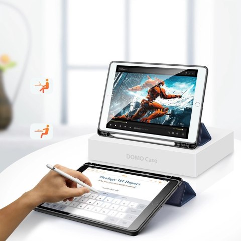 Etui Dux Ducis Domo z klapką i smart sleep na iPad 7 / 8 / 9 10.2'' - niebieskie Etui Dux Ducis Domo z klapką i smart sleep na iPad 7 / 8 / 9 10.2'' - niebieskie